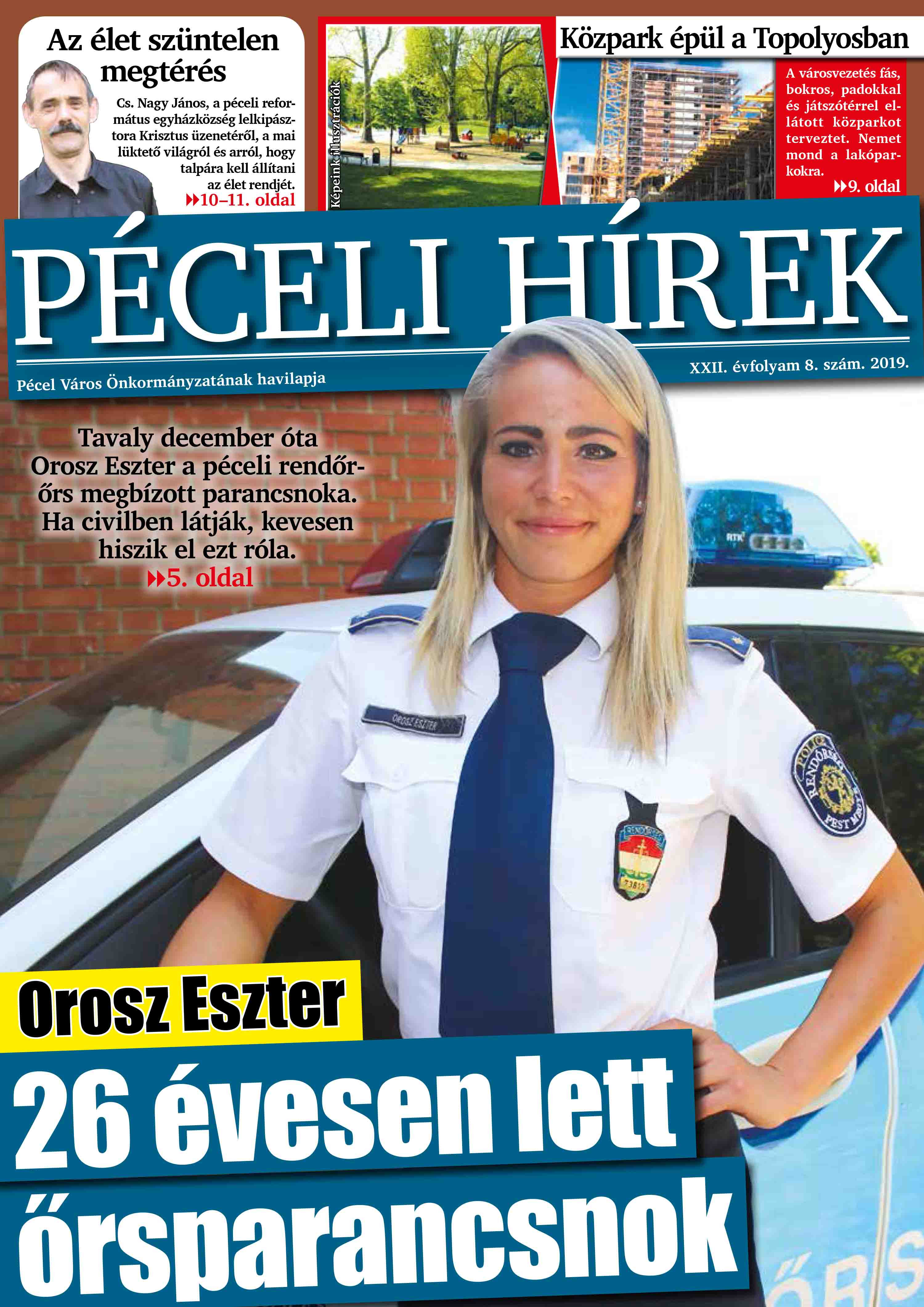 Peceli Hirek 2019 Augusztus Cimlap